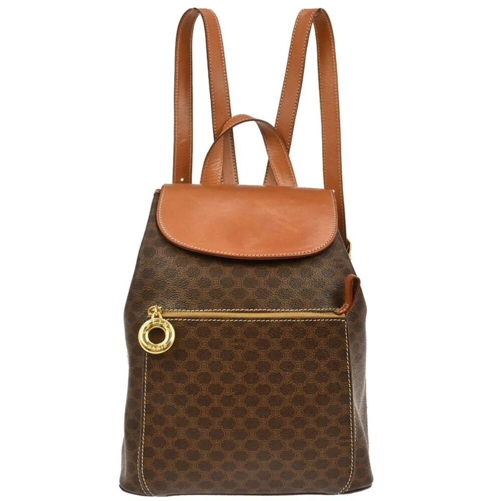 Celine Brown Macadam Backpack M95* 117075